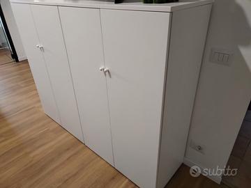 Credenza Libreria bianco opaco