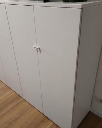 Credenza Libreria bianco opaco