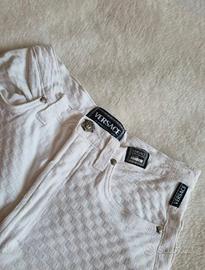 pantaloni bianchi morbidi VERSACE