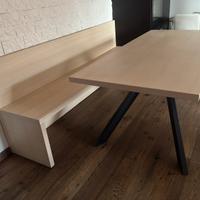 Tavolo in legno e panca abbinata - mobilificio
