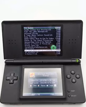 Nintendo DS Lite Nero + YSMenu