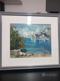 Quadro Germano Alberti lago di Garda