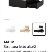 Letto singolo con Cassetti ikea 