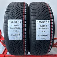 2 gomme 195 55 16 KLEBER 4STAGIONE