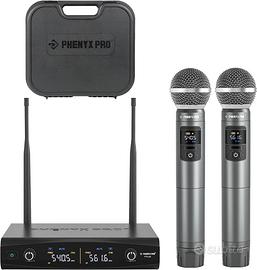 Phenyx Pro Sistema microfonico wireless custodia,