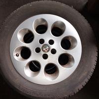 Ruote con Cerchi lega 15" Alfaromeo 156 + scorta