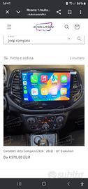 Carplay ed Android auto per Jeep Compass 