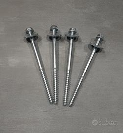 Viti a bullone 14 cm con rondella, 4 unità