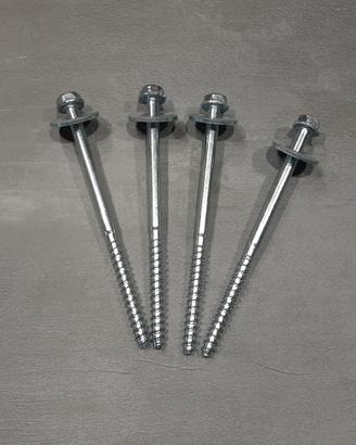 Viti a bullone 14 cm con rondella, 4 unità