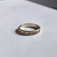 anello fedina cross argento 