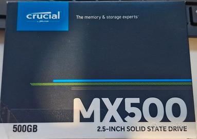 Kit SSD 500GB Crucial MX500 + Adattatore 3.5"