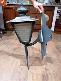 Lanterna da esterno da muro in ferro