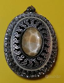 Grande ciondolo Vintage Traforato Silver