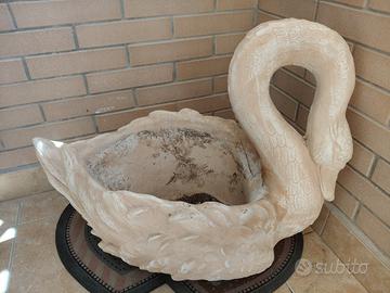 Vaso cigno portavaso per esterno/interno