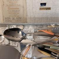 Posate acciaio e oro zecchino