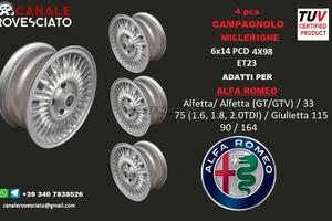 Cerchi CAMPAGNOLO MILLERIGHE 14 4X98 alfa Romeo