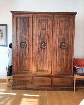 Armadio sardo legno massello