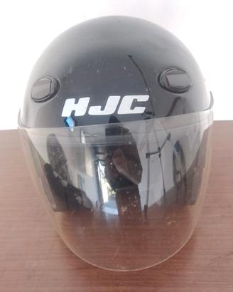 Casco moto HJC nero con visiera