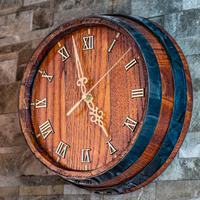 Orologio da parete artigianale in legno 