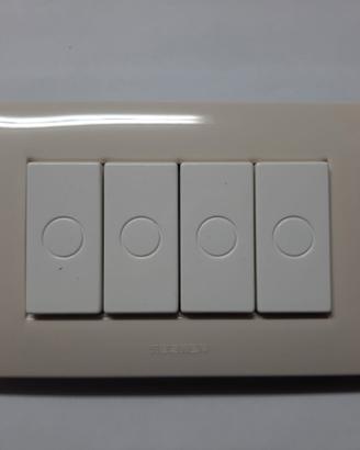 Master Mix, Placca 4 fori bianco safari