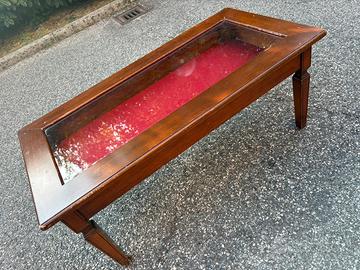 Tavolino vetrina da salotto