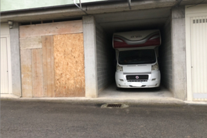 Box garage doppio per camper mansardato
