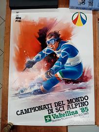 Poster vintage firmato– Campionati del Mondo di Sc