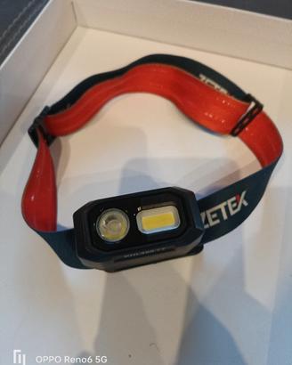 ZECA ZETEk lampada magnetica LED da testa ricarica