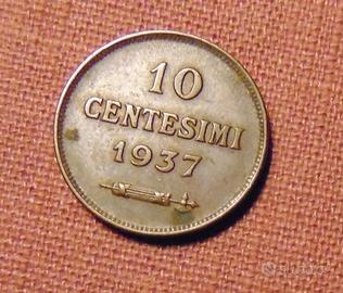 CENTESIMI  10  SAN  MARINO  1937 - BB-  leggi