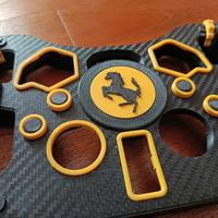 mod volante corona Logitech G29 testurizzata carbo