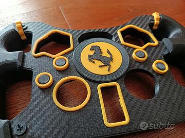 mod volante corona Logitech G29 testurizzata carbo