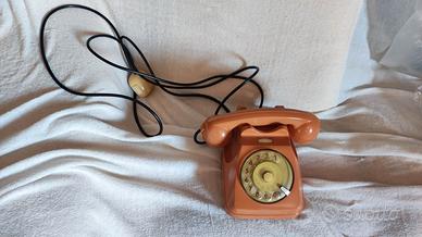 Telefono vintage SIP S62 Auso Siemens salmone