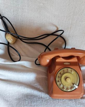 Telefono vintage SIP S62 Auso Siemens salmone