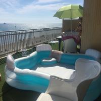 Ostia ponente attico fronte mare locaz transitoria