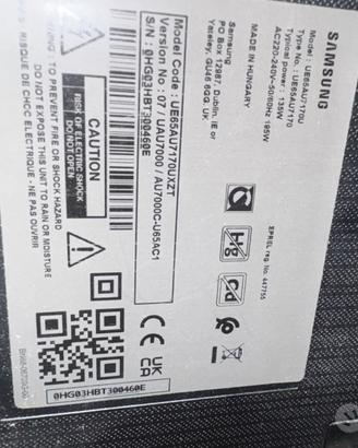 Scheda madre tv samsun 65