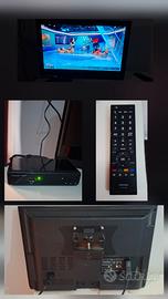 TV TOSHIBA 22"+DECODER MASTER DVB-T2+STAFFA