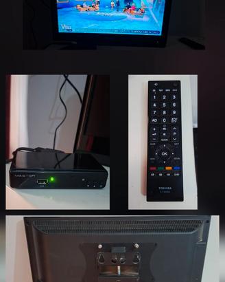 TV TOSHIBA 22"+DECODER MASTER DVB-T2+STAFFA