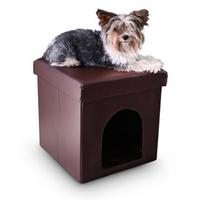 Cuccia per cani gatti da interno casetta con pouf