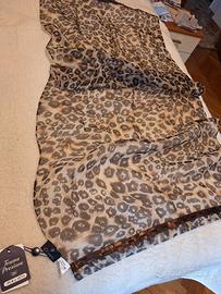 scialle maculato in pura seta