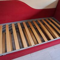 Letto singolo imbottito