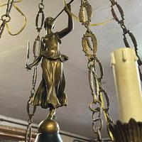 Lampadario bronzo impero