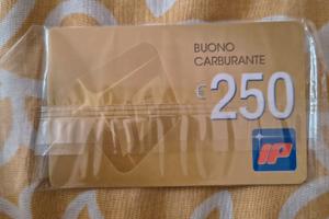 Buono benzina valore 250 euro