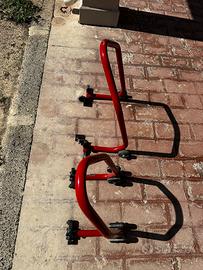 Cavalletti moto anteriore e posteriore