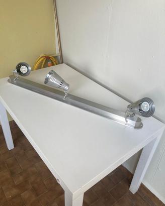 Lampadari a binaro da soffitto con 3 faretti