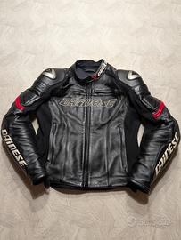 Giacca Moto Pelle Dainese Racing Taglia 48