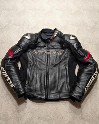 Giacca Moto Pelle Dainese Racing Taglia 48