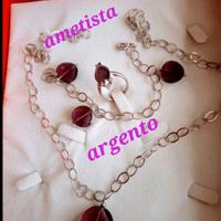 parure argento ametista 