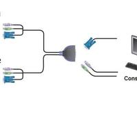 Switch 2 PC verso 1 Monitor 1 Mouse 1 tastiera PS2