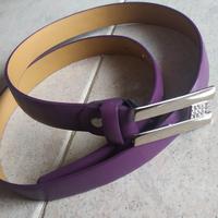 cintura donna viola con fibbia metal con strass