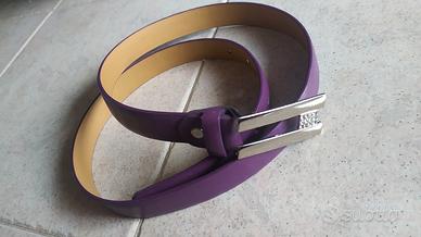 cintura donna viola con fibbia metal con strass